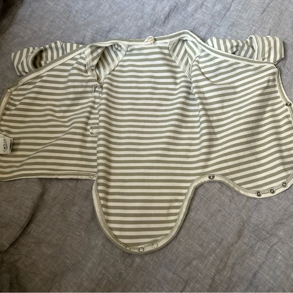 Quincy Mae Striped Wrap Romper & Pants Set Organic Cotton 0-3 Months